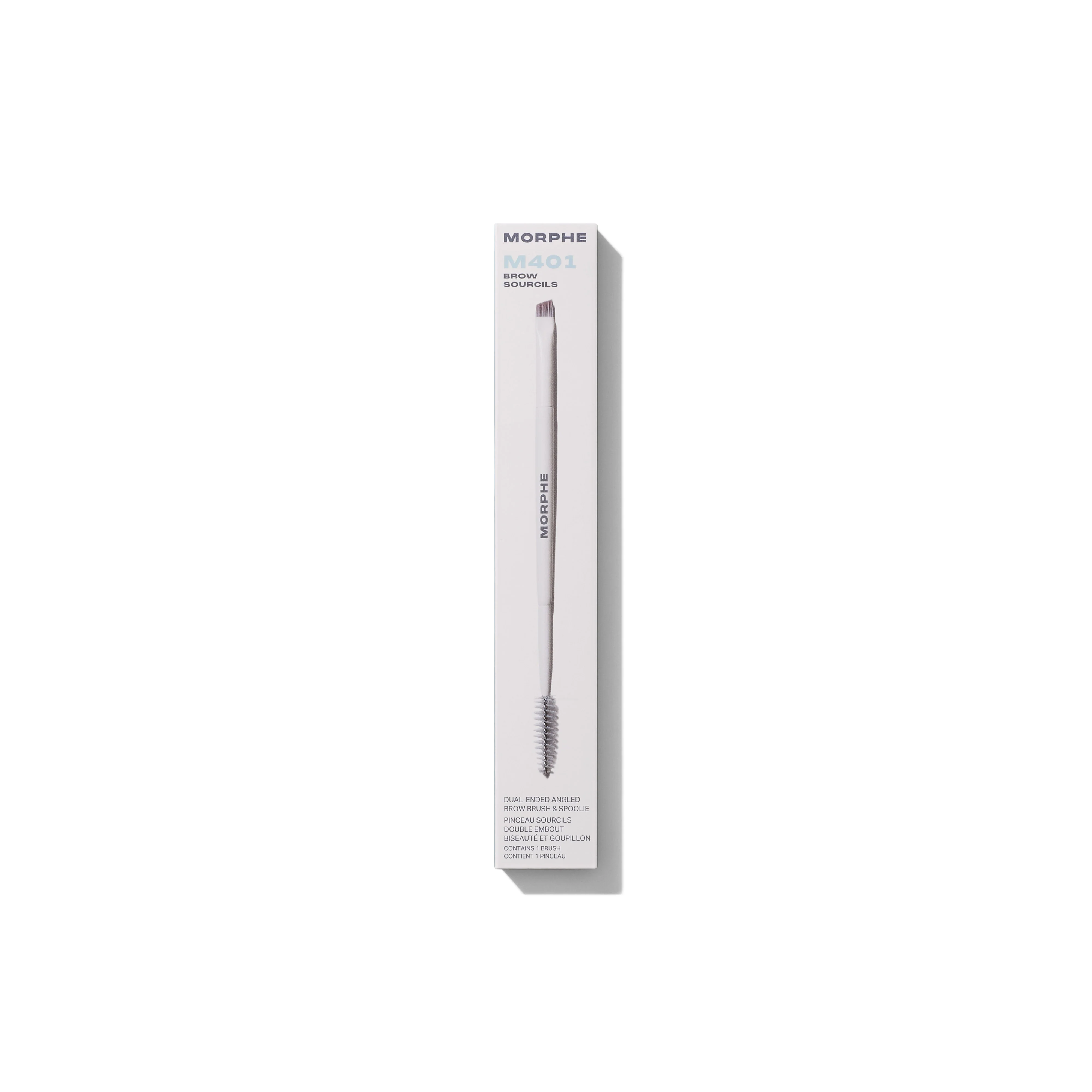 M401 Dual-Ended Angled Brow Brush & Spoolie