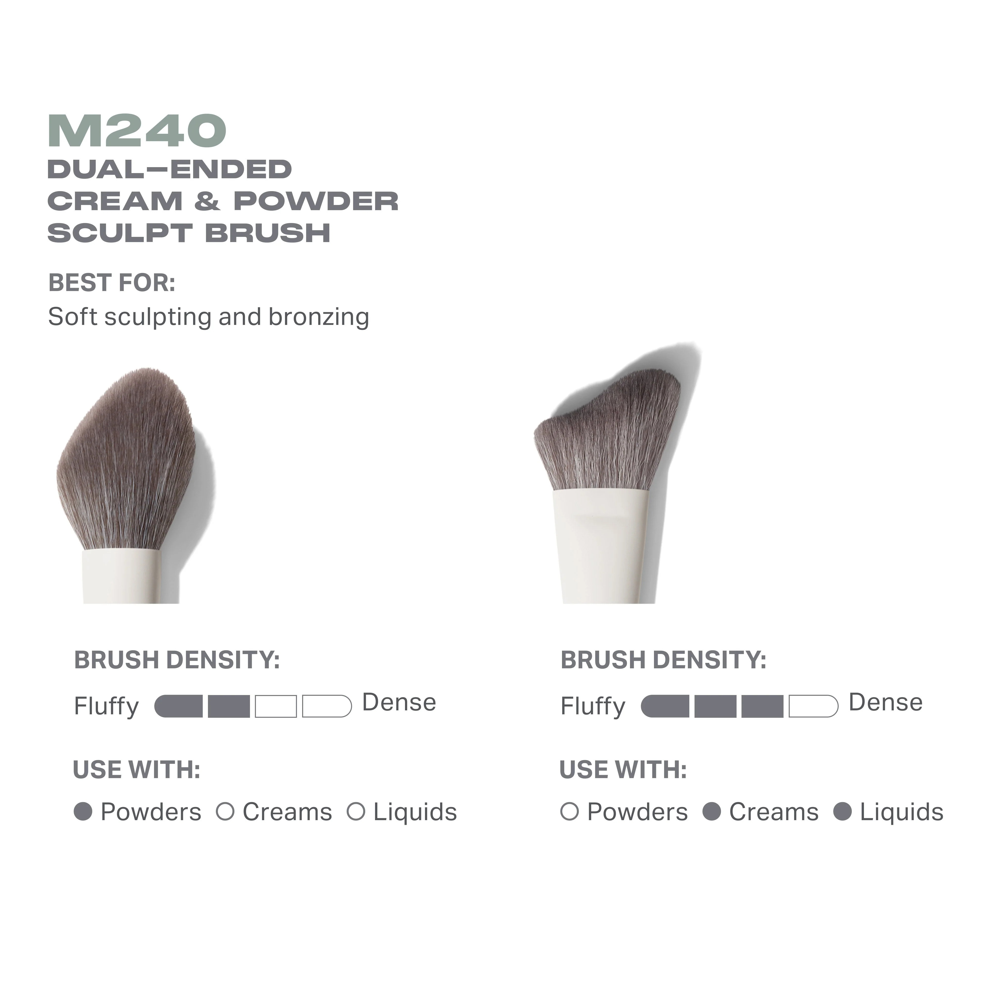 M240 Dual-Ended Cream & Powder Sculpt Brush